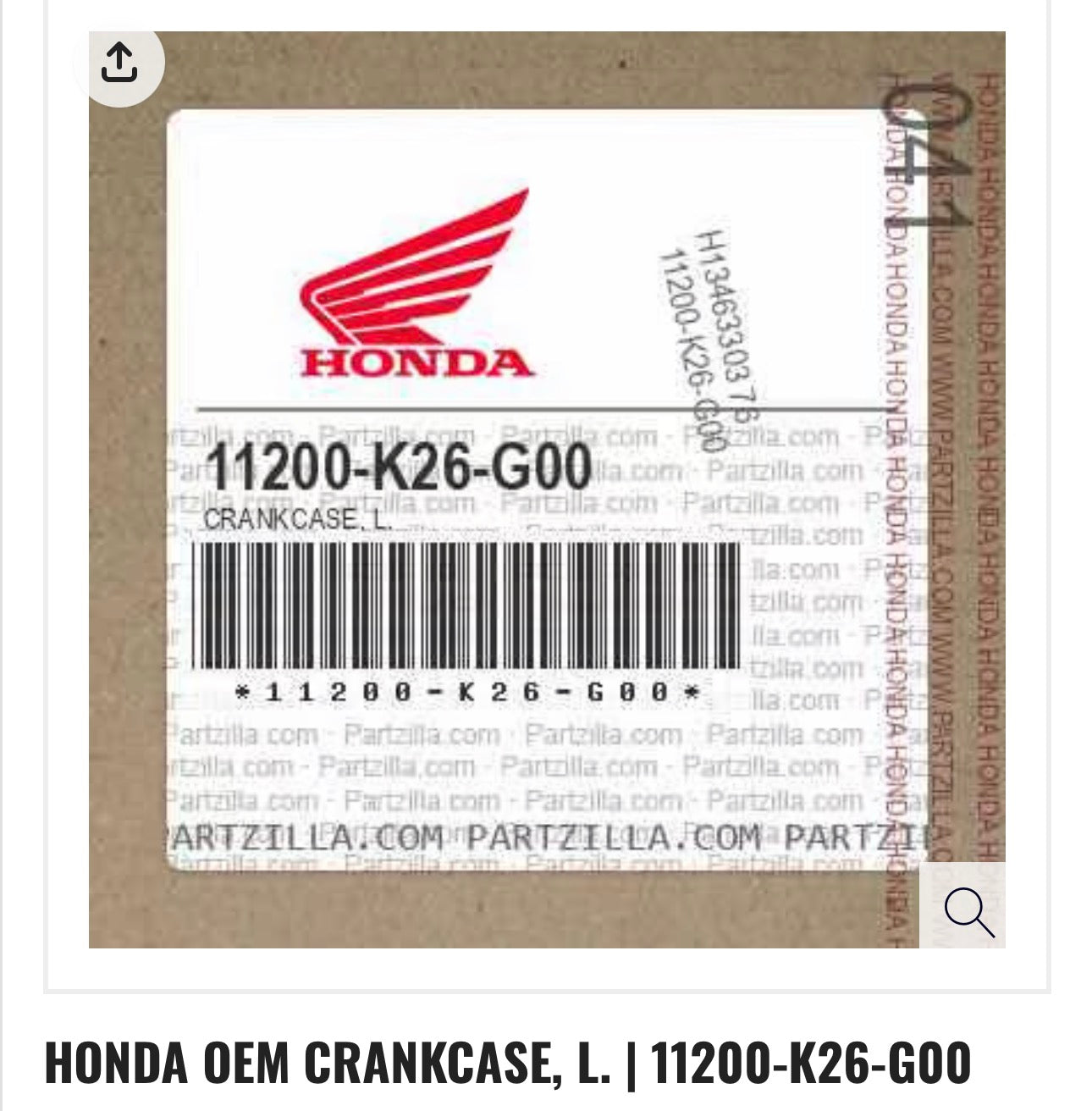 2022-2026 Honda Grom Left Crankcase