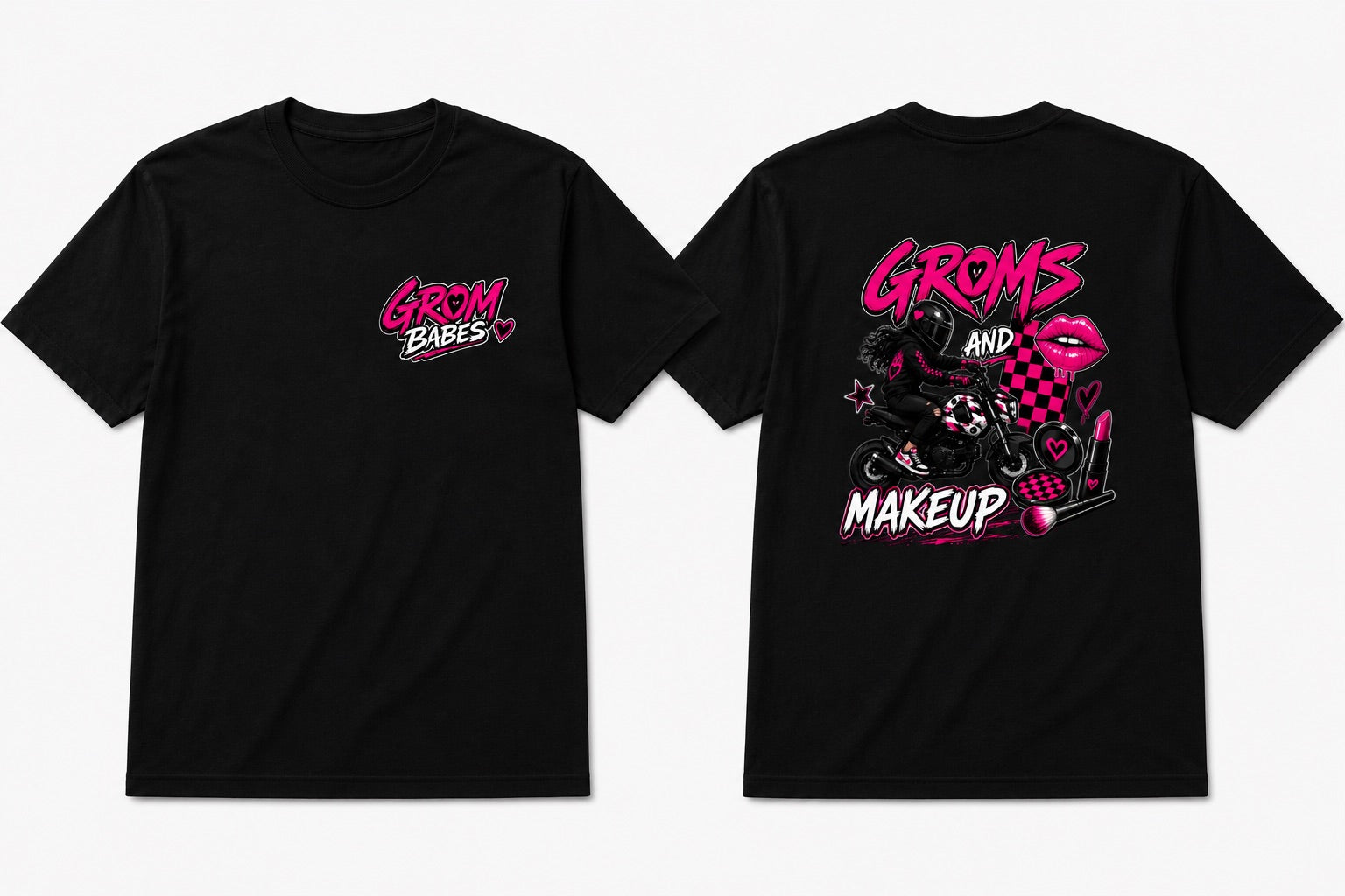 Groms and Makeup Tee